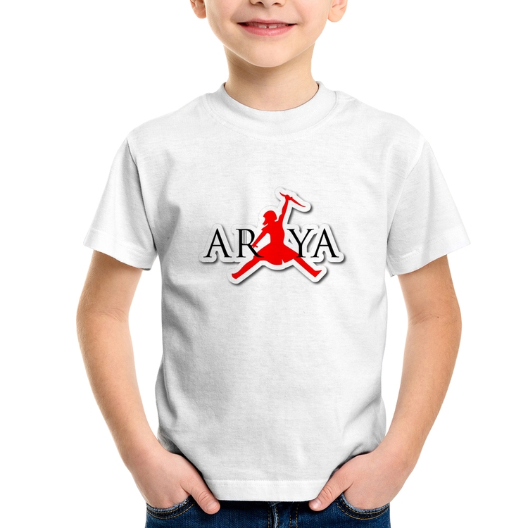 Camiseta Infantil Arya Stark Killing the Night King