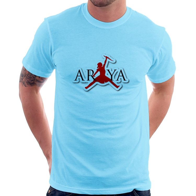 Camiseta Arya Stark Killing the Night King - Azul Bebê