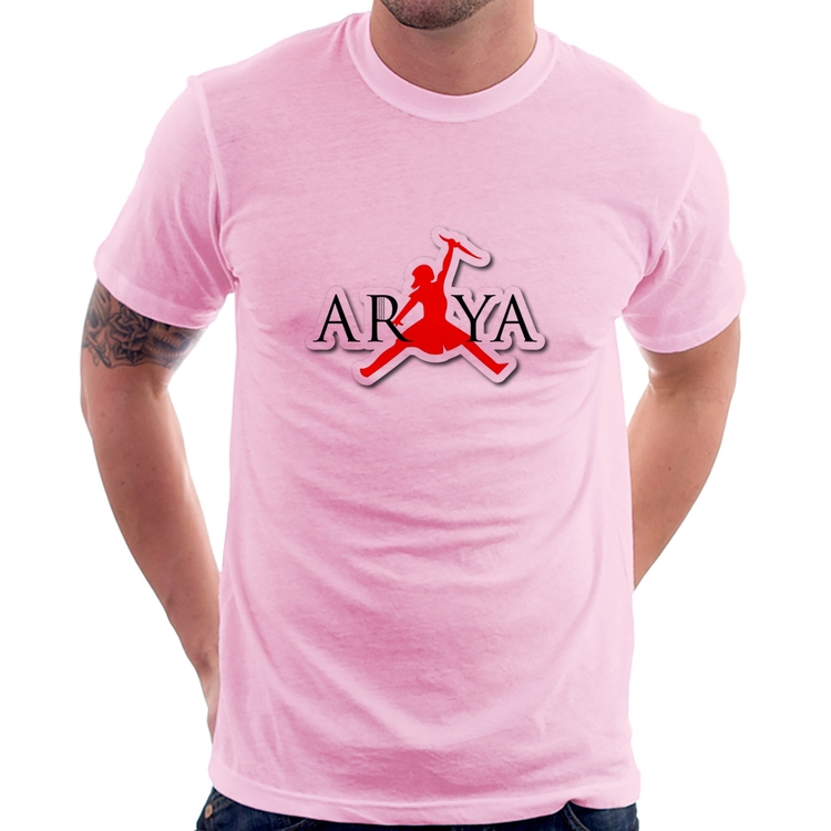 Camiseta Arya Stark Killing the Night King - Rosa Bebê