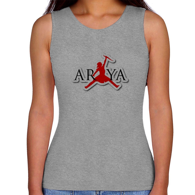 Regata Feminina Arya Stark Killing the Night King - Cinza