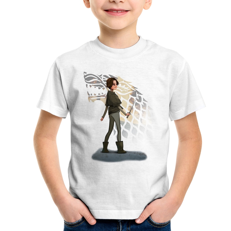 Camiseta Infantil Arya Stark Art