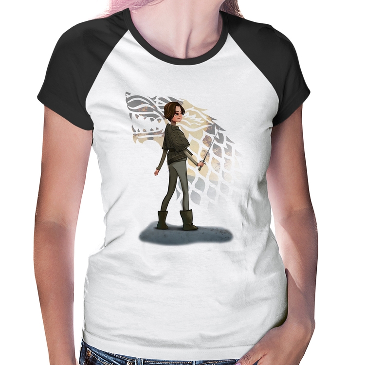 Baby Look Raglan Arya Stark Art