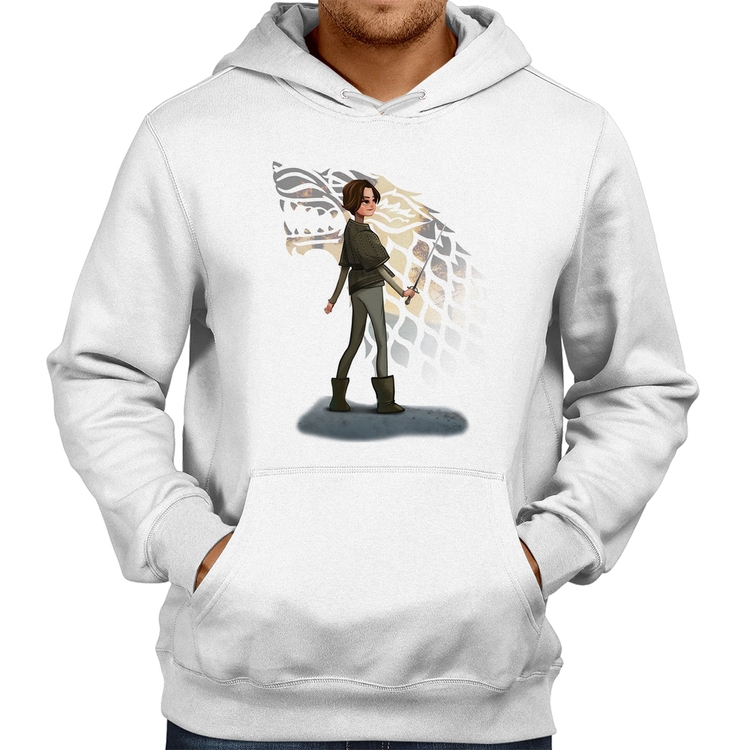 Moletom Arya Stark Art - Branco