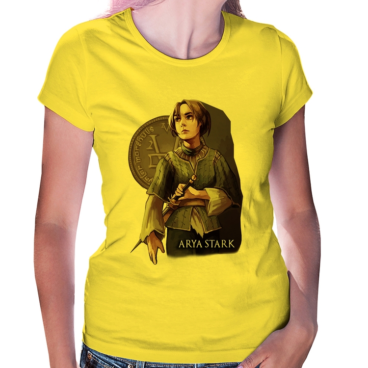 Baby Look Arya Stark Valar Morghulis - Amarela