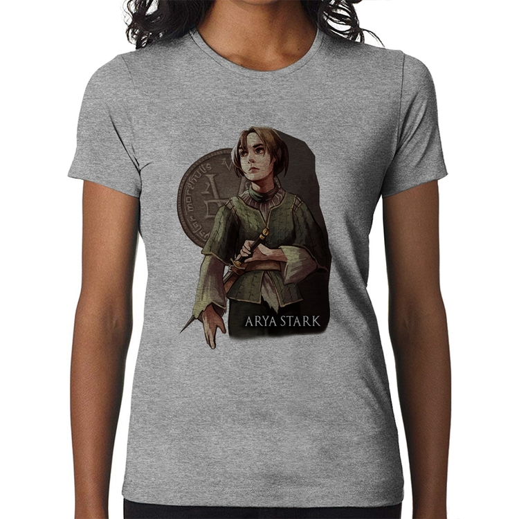 Baby Look Arya Stark Valar Morghulis - Cinza