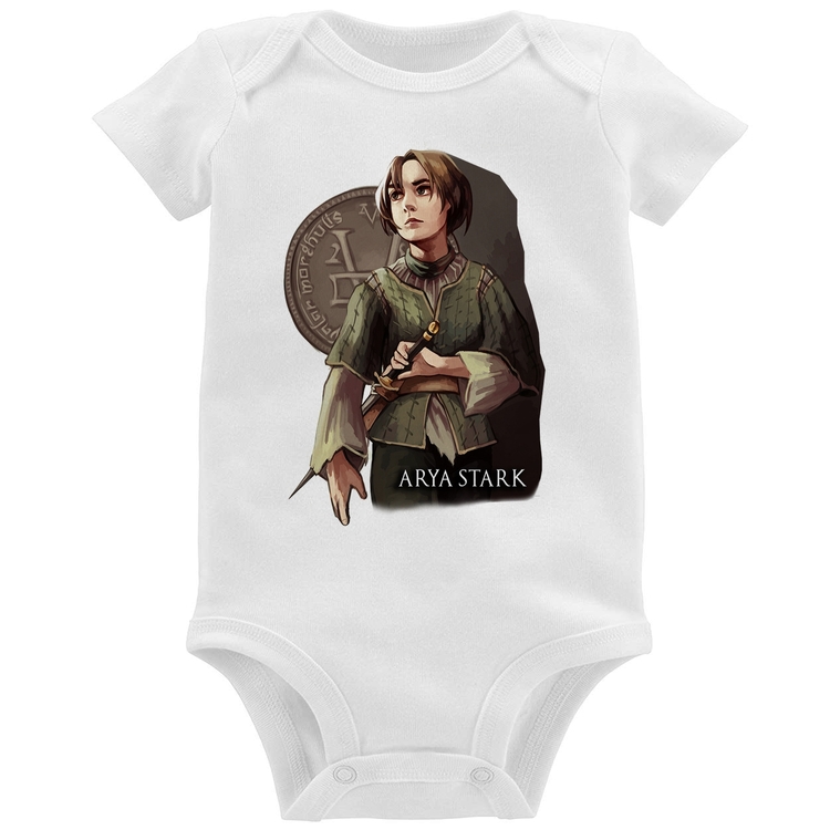 Body Bebê Arya Stark Valar Morghulis