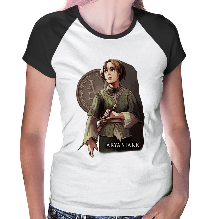 Baby Look Raglan Arya Stark Valar Morghulis