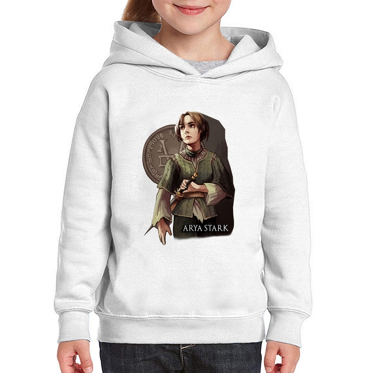 Moletom Infantil Arya Stark Valar Morghulis