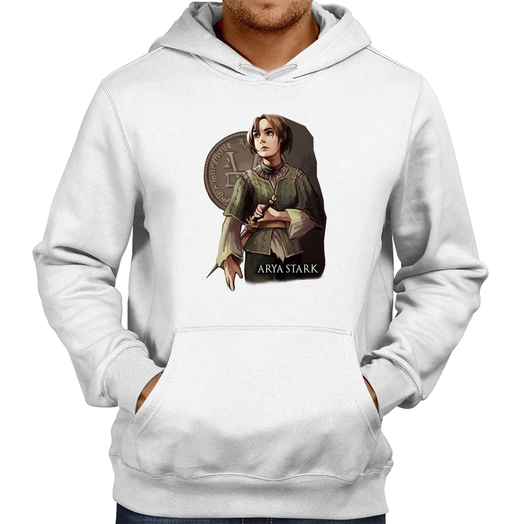 Moletom Arya Stark Valar Morghulis - Branco