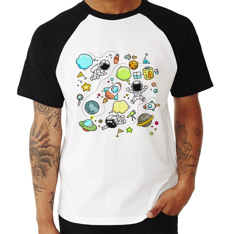 Camiseta Raglan Astronauta