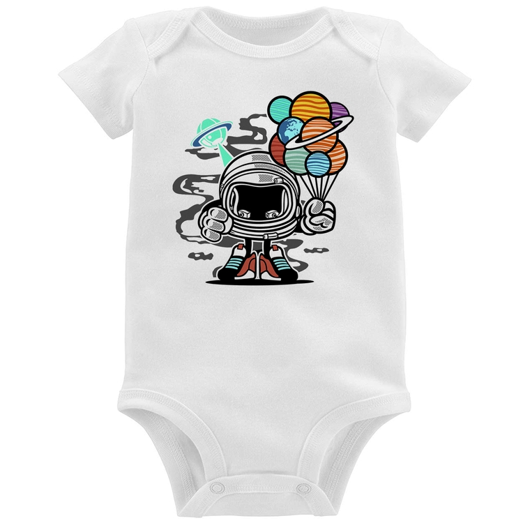 Body Bebê Astronauta Chibi
