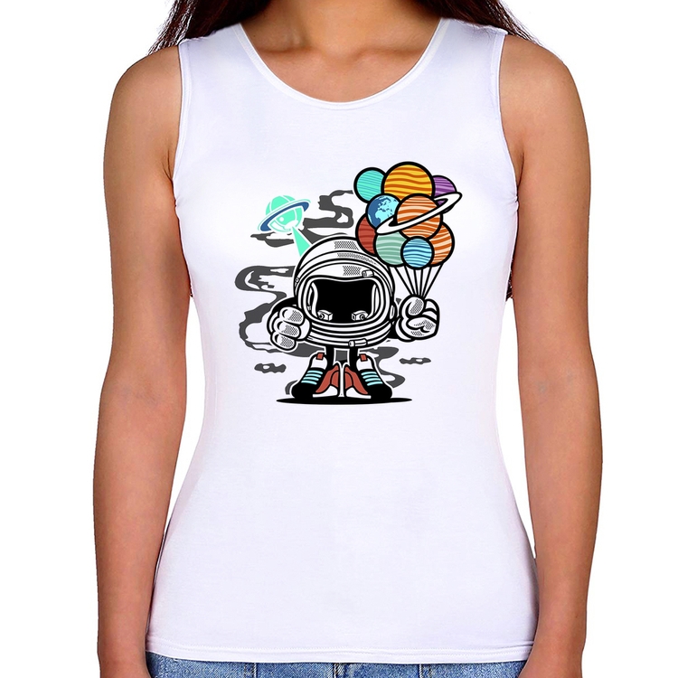 Regata Feminina Astronauta Chibi