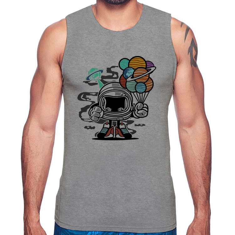 Regata Astronauta Chibi - Cinza