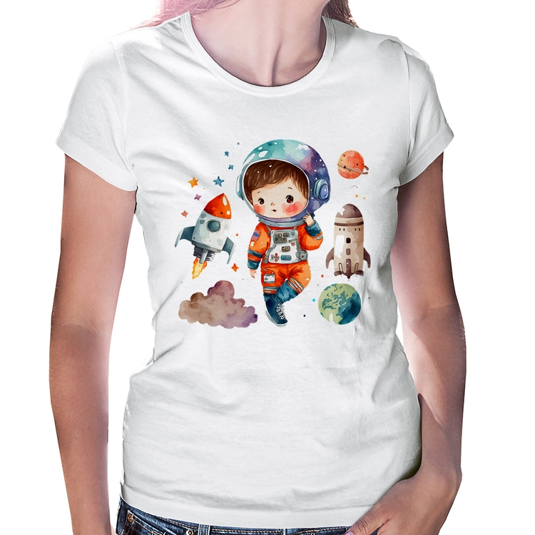 Baby Look Astronauta Criança e Foguetes