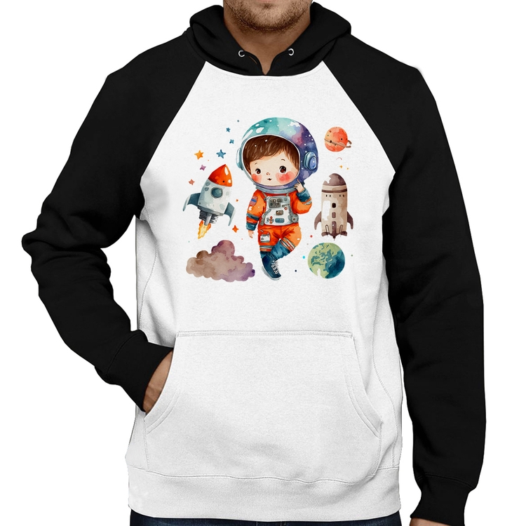 Moletom Astronauta Criança e Foguetes