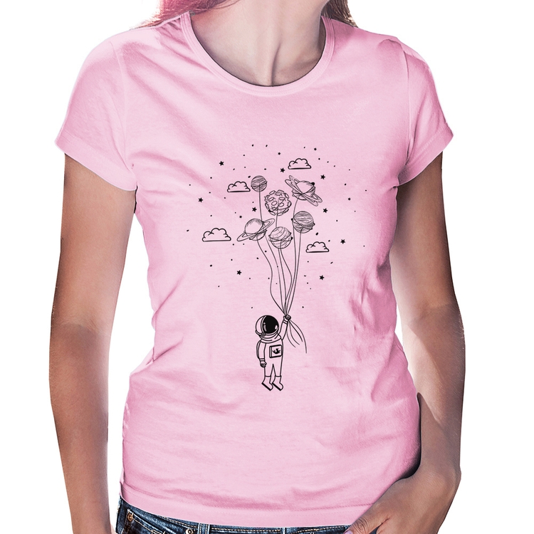 Baby Look Astronauta Sonhador - Rosa Bebê