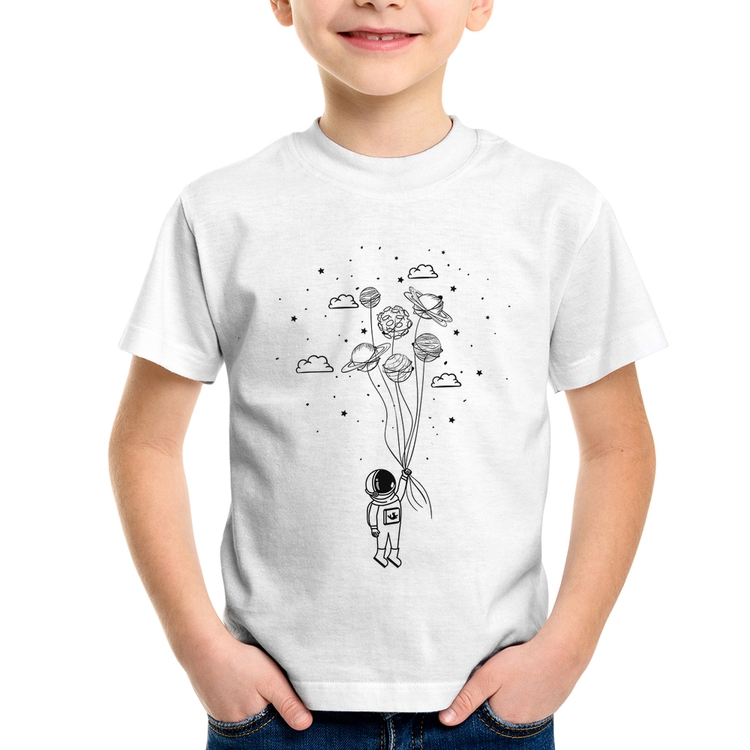 Camiseta Infantil Astronauta Sonhador
