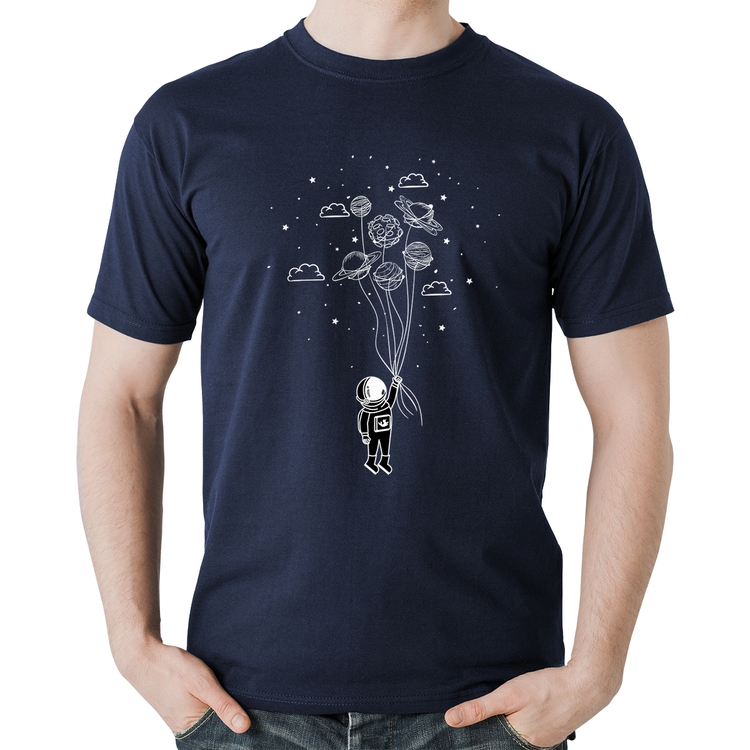Camiseta Algodão Astronauta Sonhador - Marinho