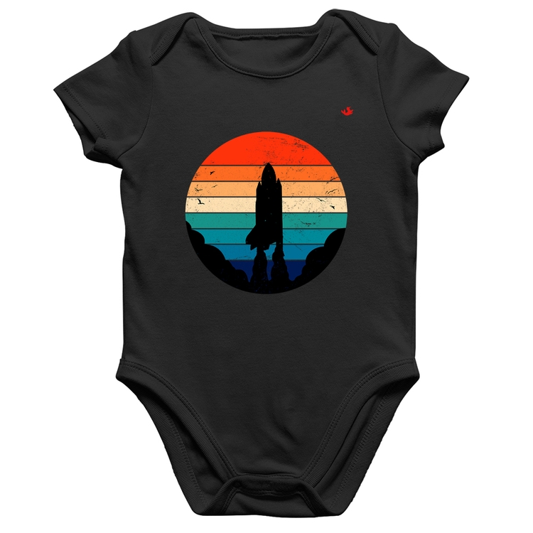 Body Bebê Algodão Astronomia Vintage Sunset