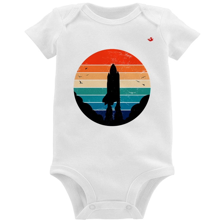 Body Bebê Astronomia Vintage Sunset