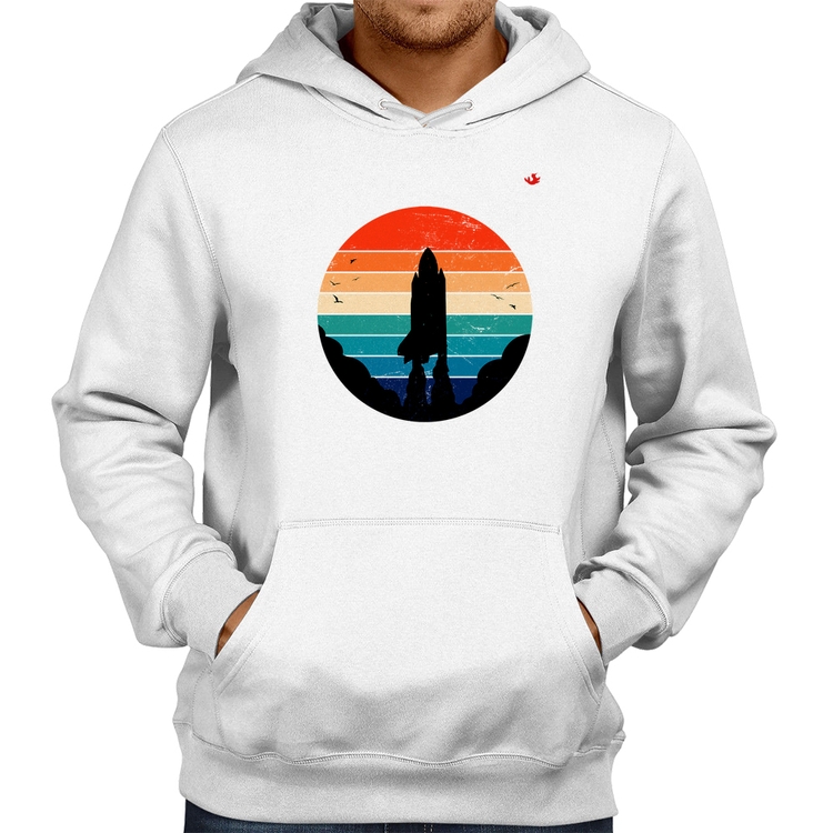 Moletom Astronomia Vintage Sunset - Branco