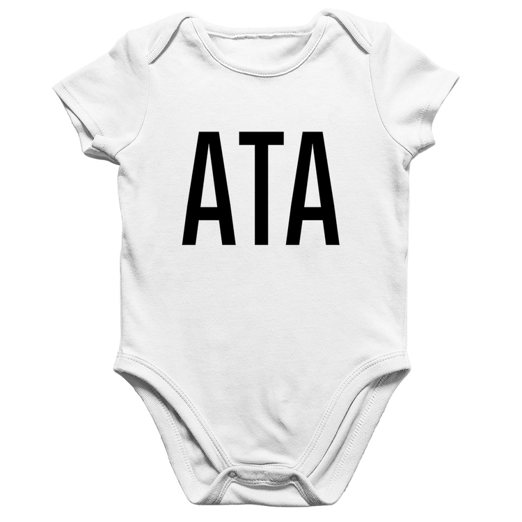 Body Bebê Algodão ATA - Branco