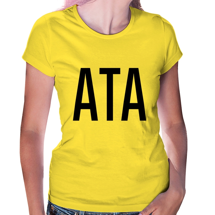 Baby Look ATA - Amarela