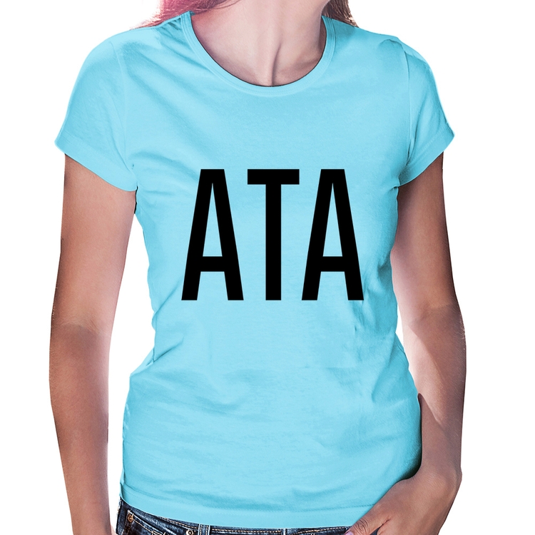 Baby Look ATA - Azul Bebê