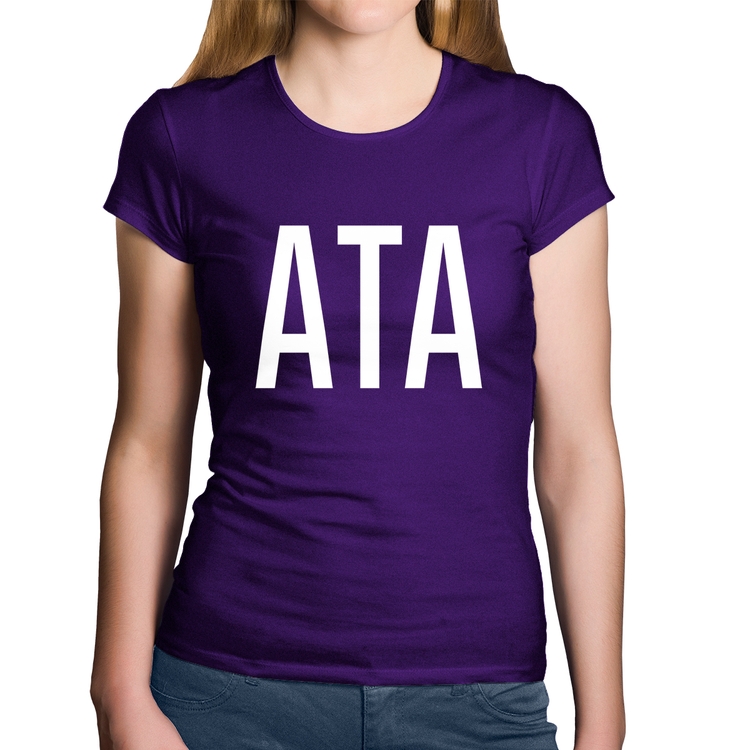 Baby Look Algodão ATA - Roxa