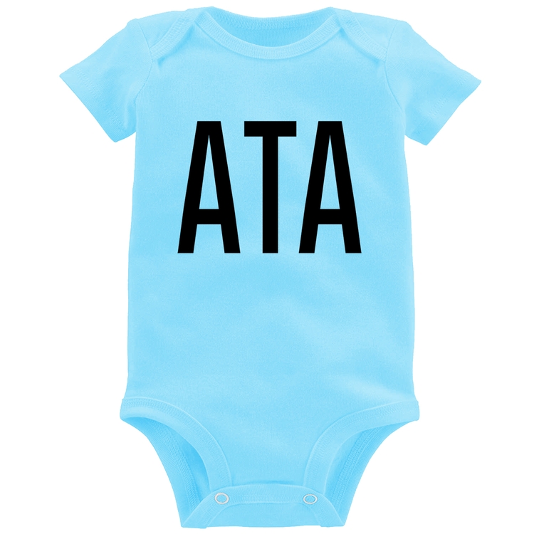 Body Bebê ATA - Azul Bebê