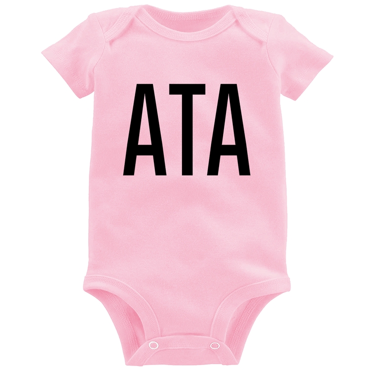 Body Bebê ATA - Rosa Bebê