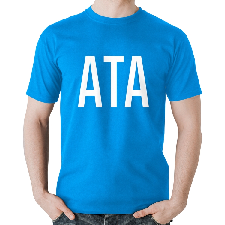 Camiseta Algodão ATA - Azul