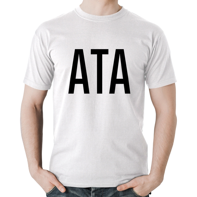 Camiseta Algodão ATA - Branca