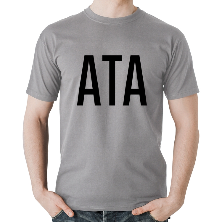 Camiseta Algodão ATA - Cinza