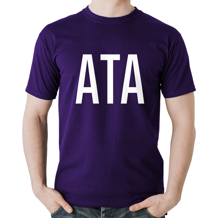 Camiseta Algodão ATA - Roxa