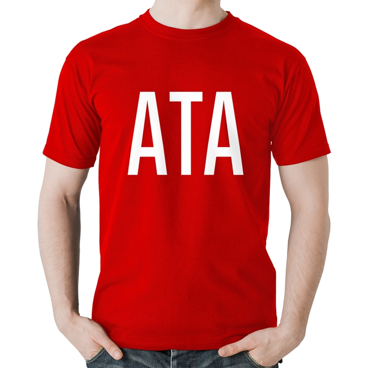 Camiseta Algodão ATA - Vermelha