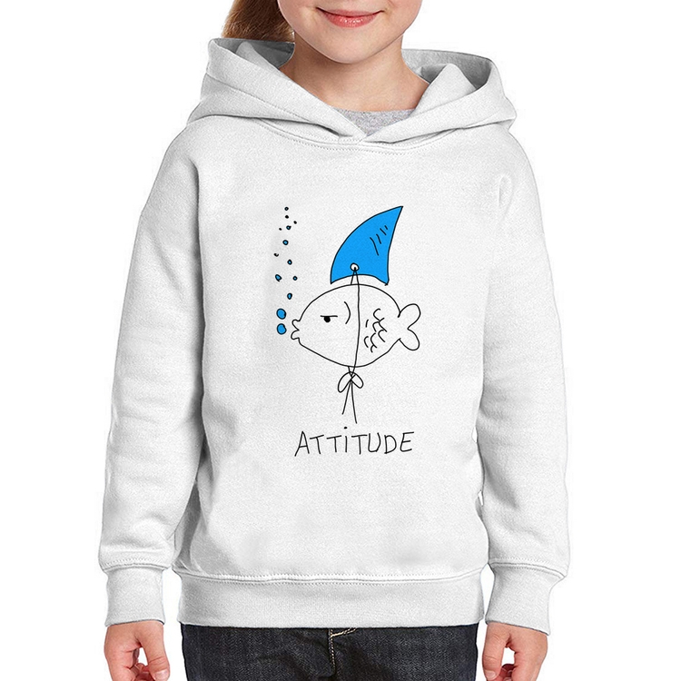 Moletom Infantil Atitude Peixe Tubarão