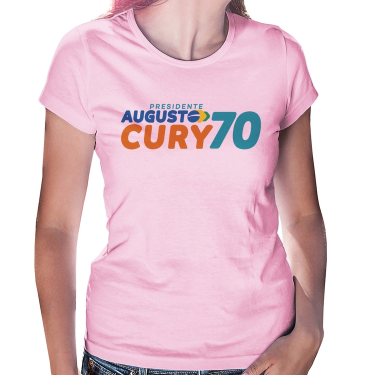 Baby Look Augusto Cury 70 Avante - Rosa Bebê