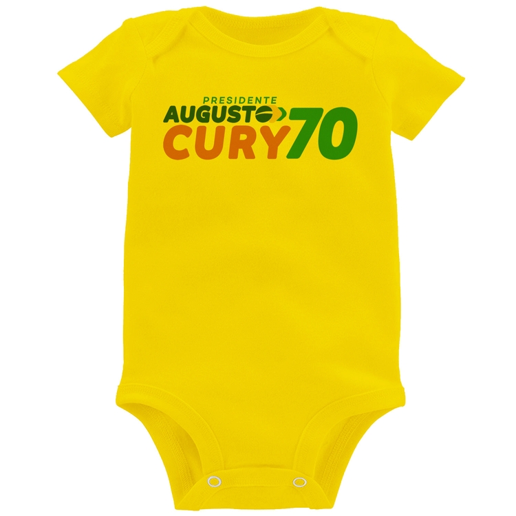 Body Bebê Augusto Cury 70 Avante - Amarelo