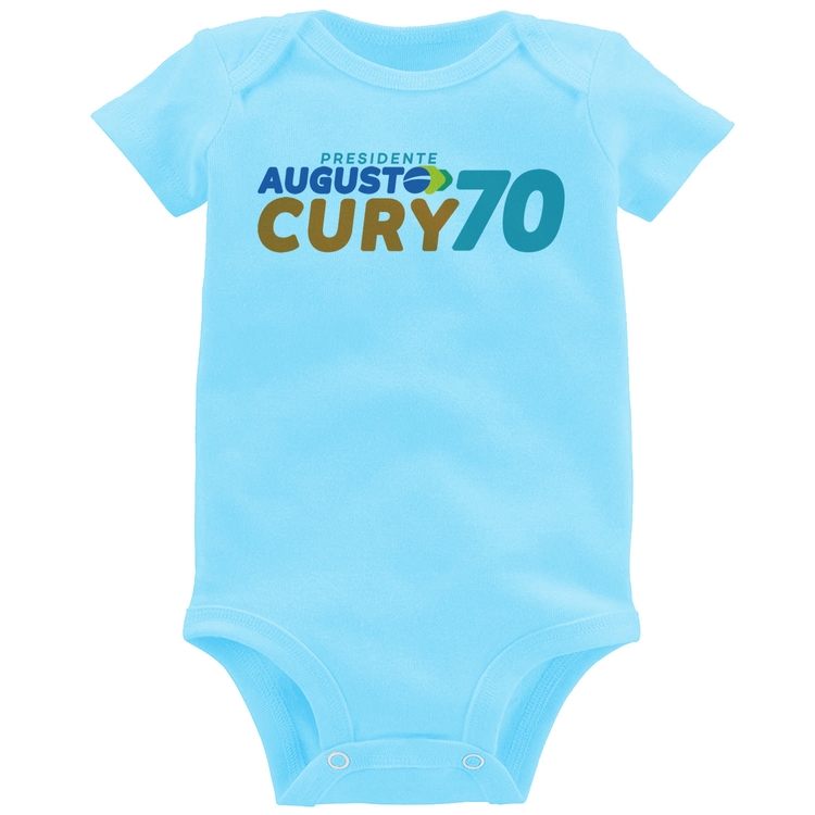 Body Bebê Augusto Cury 70 Avante - Azul Bebê