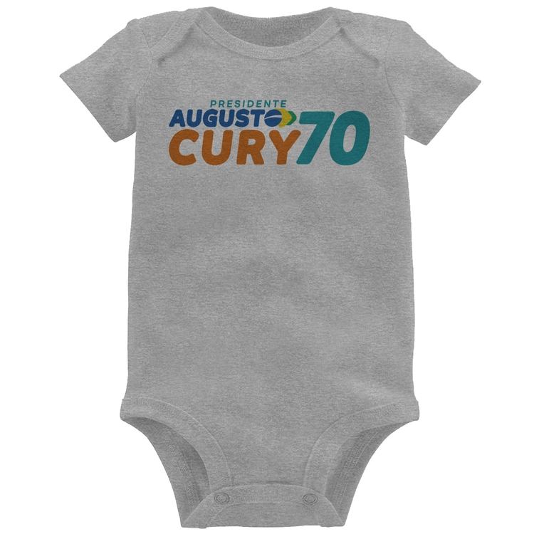 Body Bebê Augusto Cury 70 Avante - Cinza