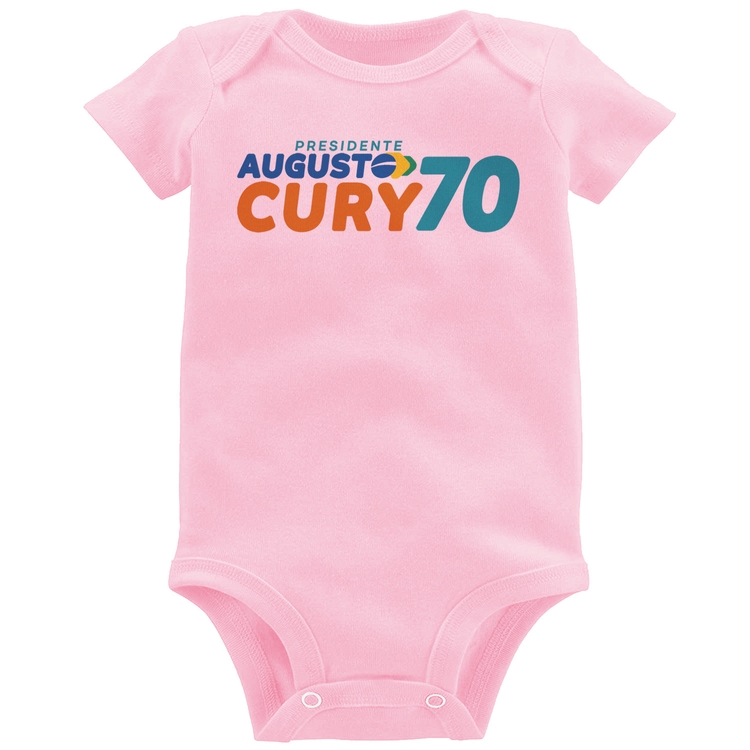 Body Bebê Augusto Cury 70 Avante - Rosa Bebê