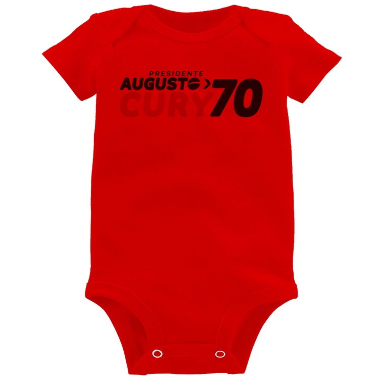 Body Bebê Augusto Cury 70 Avante - Vermelho