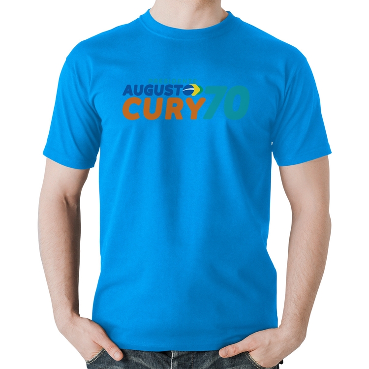 Camiseta Algodão Augusto Cury 70 Avante - Azul
