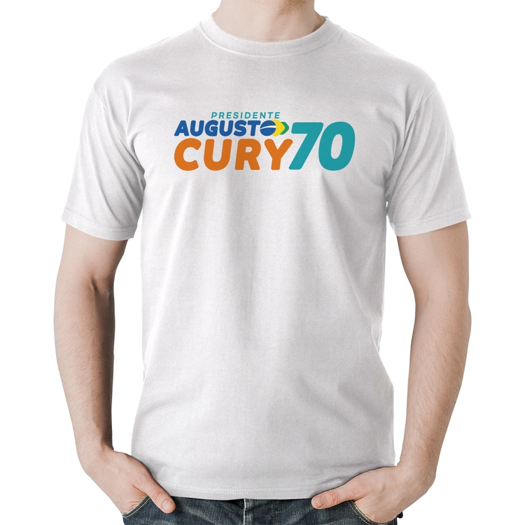 Camiseta Algodão Augusto Cury 70 Avante - Branca