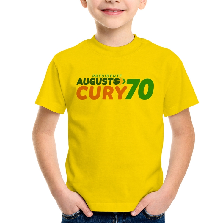 Camiseta Infantil Augusto Cury 70 Avante - Amarela