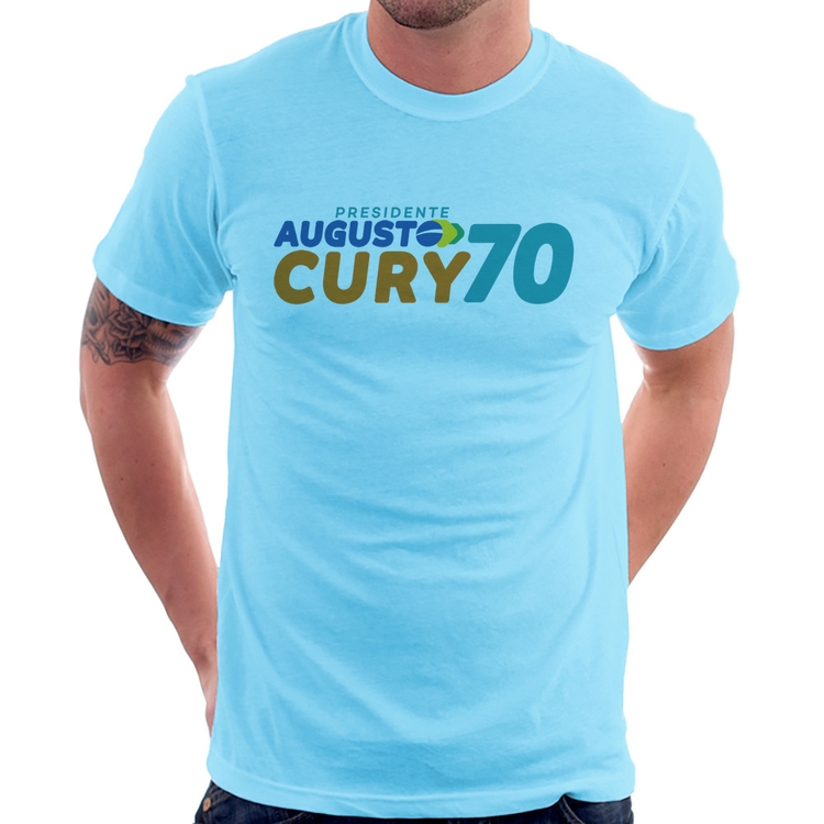 Camiseta Augusto Cury 70 Avante - Azul Bebê