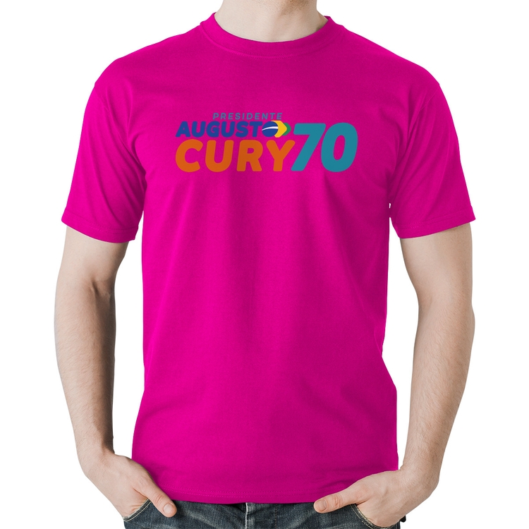 Camiseta Algodão Augusto Cury 70 Avante - Rosa