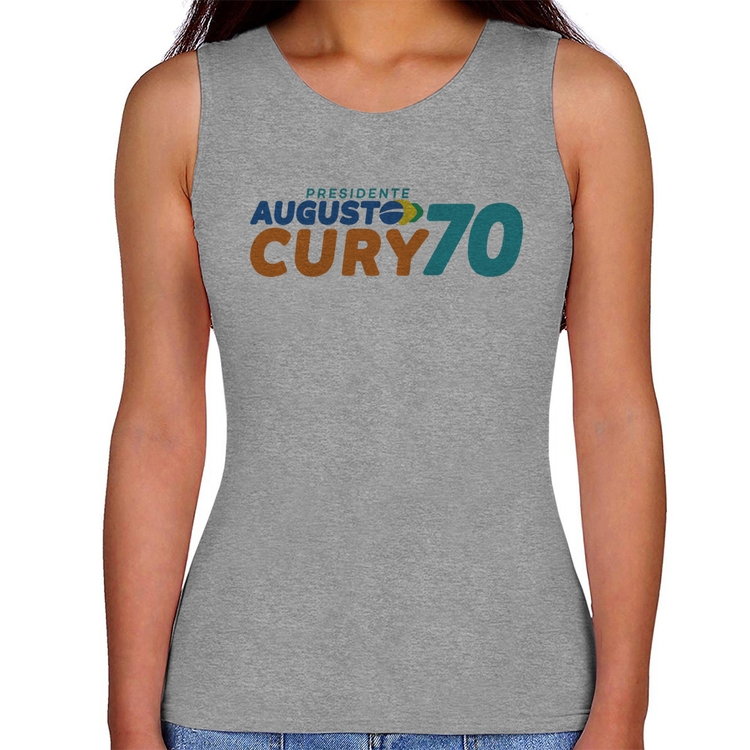 Regata Feminina Augusto Cury 70 Avante - Cinza