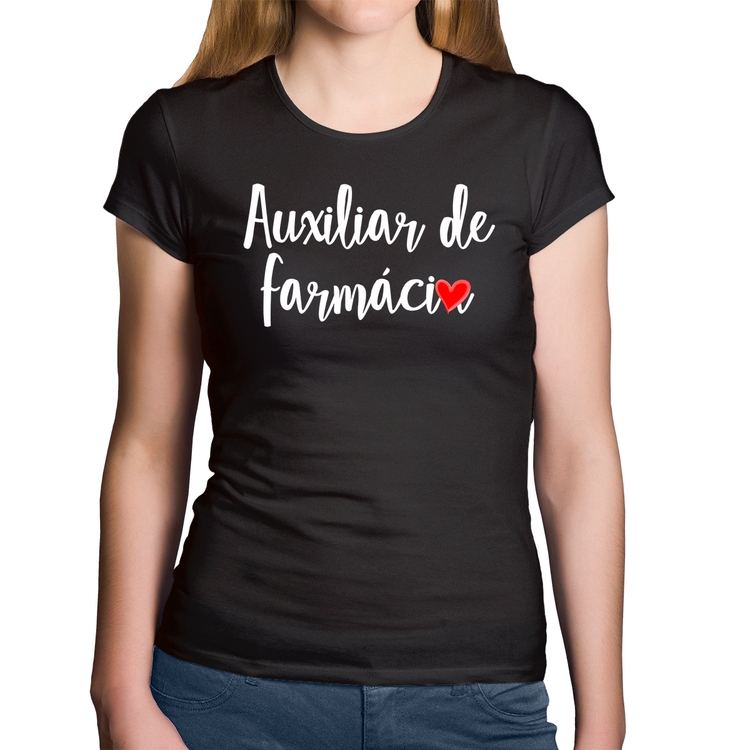 Baby Look Algodão Auxiliar de Farmácia por Amor
